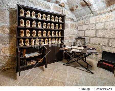 Interior of the monastery of Oseira at Ourense, Galicia, Spain 104899324