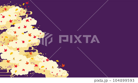 わふう背景素材2023-あき3-1ベク 104899593