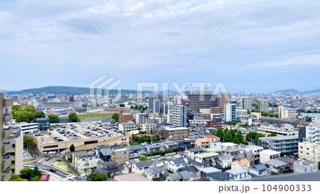 熊本市の街並み 水前寺公園方面 熊本市の街並み 水前寺公園方面 104900333