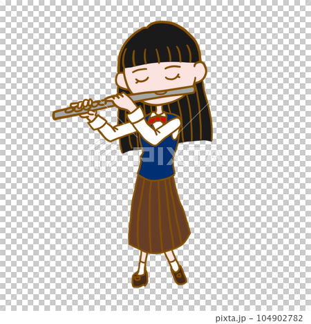 吹笛子的女孩 吹笛子的女孩 104902782