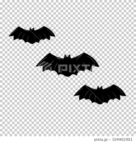 A group of bat, Halloween illustration, pNG. 104902981