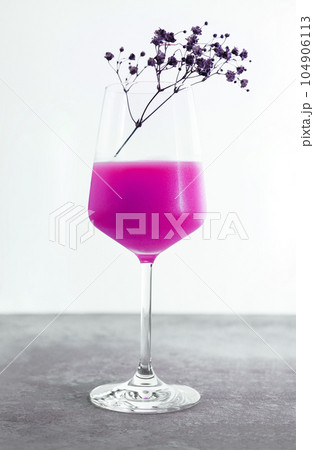 Summer fresh pink cocktail on stone Summer fresh pink cocktail on stone 104906113