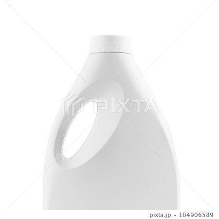 Plastic detergent container isolated on white background 104906589