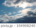 青空と彩雲と渡り鳥 104908240
