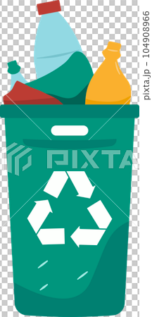 Recycle Bin Illustration, Sustainable Waste Management, Eco-Friendly Recycling and Conservation Recycle Bin Illustration, Sustainable Waste Management, Eco-Friendly Recycling and Conservation 104908966