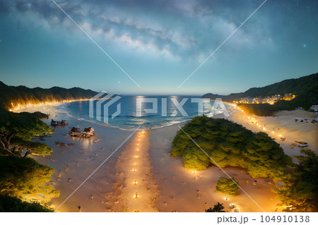 海に続く光る道 104910138