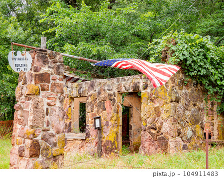 Sunny exterior view of the Historic Route 66 Gas Station 104911483