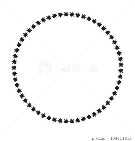 Circle frame round border design shape icon for - Stock Illustration  [104911815] - PIXTA