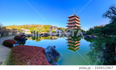 五重塔風景　　蓮華院誕生寺奥之院（れんげいんたんじょうじ）(玉名市) 104912867