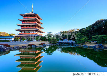 五重塔風景 蓮華院誕生寺奥之院(れんげいんたんじょうじ)(玉名市) 五重塔風景 蓮華院誕生寺奥之院(れんげいんたんじょうじ)(玉名市) 104912895