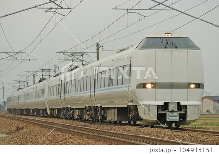 北陸本線　加賀笠間ー美川　JR西日本　683系　T34+T22編成（金沢）　サンダーバード 104913151