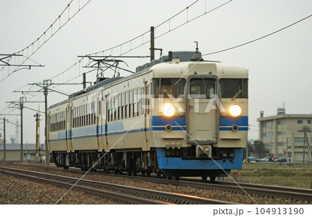 北陸本線　加賀笠間ー美川　475系　JR西日本　A21編成（金沢） 104913190