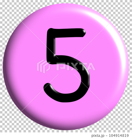 Number 5 icon  104914819