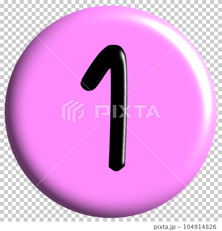 Number 1 icon  104914826