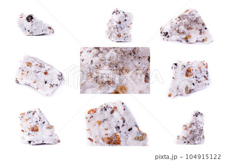 Collection of stone mineral Calcite 104915122