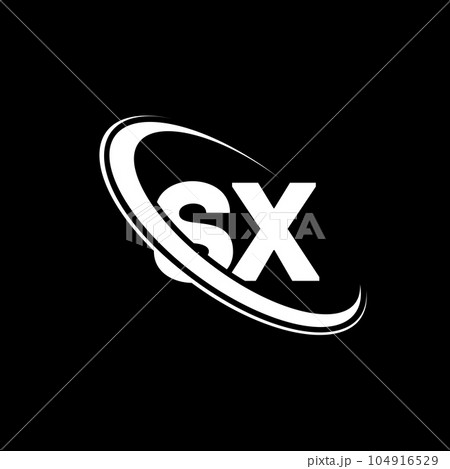 SX logo. S X design. White SX letter. SX/S X letter logo design. Initial letter SX linked circle uppercase monogram logo. SX logo. S X design. White SX letter. SX/S X letter logo design. Initial letter SX linked circle uppercase monogram logo. 104916529