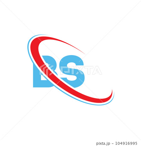 BS B S letter logo design. Initial letter BS linked circle upercase monogram logo red and blue. BS logo, B S design BS B S letter logo design. Initial letter BS linked circle upercase monogram logo red and blue. BS logo, B S design 104916995
