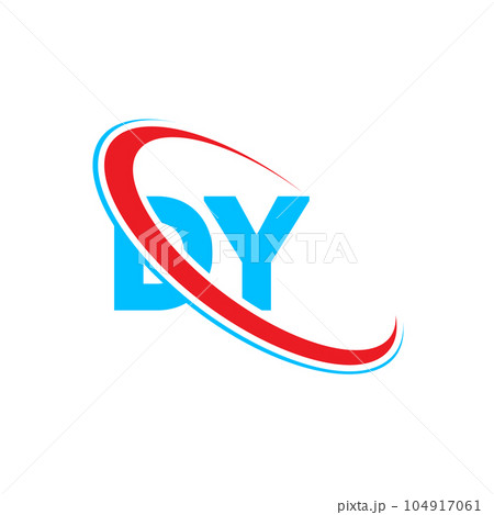DY D Y letter logo design. Initial letter DY...のイラスト素材 [104917061] - PIXTA