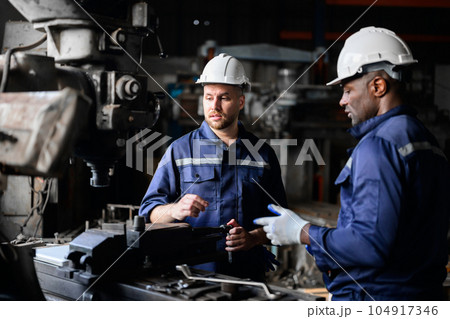 Professional technician worker of manufacturing plant factory 104917346