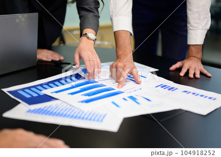 Group of business team meeting and brainstorming at office Group of business team meeting and brainstorming at office 104918252