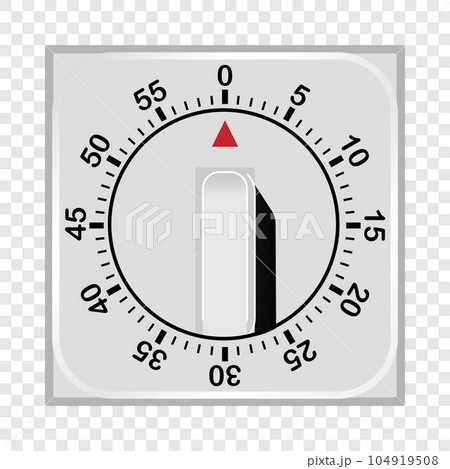 Kitchen timer mockup. Realistic illustration of kitchen timer vector mockup for on transparent background Kitchen timer mockup. Realistic illustration of kitchen timer vector mockup for on transparent background 104919508