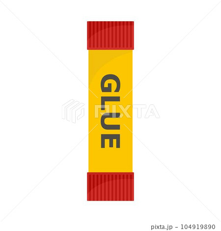Glue stick icon. Flat illustration of glue stick vector icon for web isolated on white 104919890