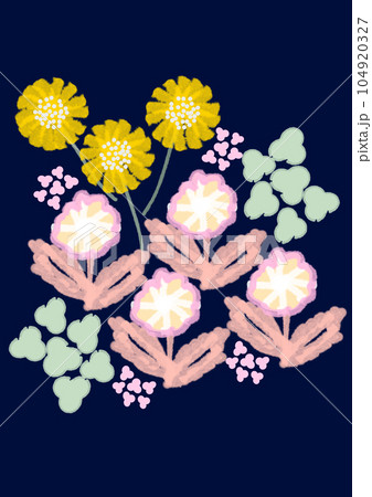 北欧風の花畑　壁紙 104920327