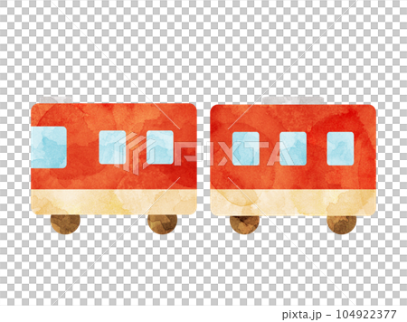 Illustrations inspired by trains and trains Watercolor-style version 104922377
