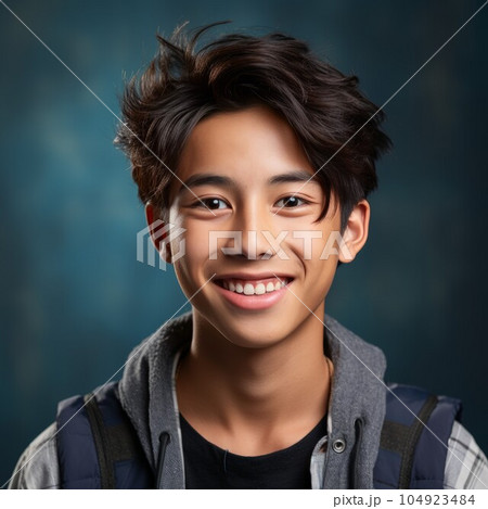smiling asian boy