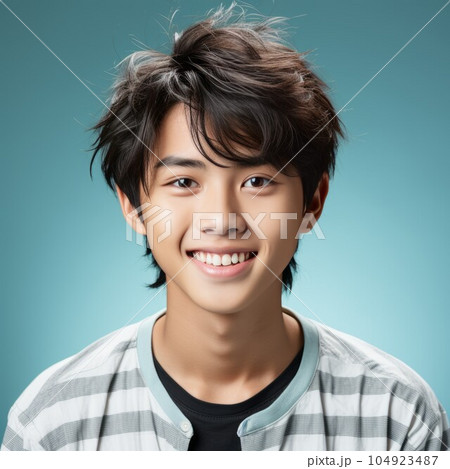 smiling asian boy