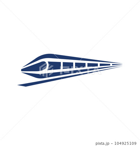 Fast Train Vector icon design illustration Template 104925109