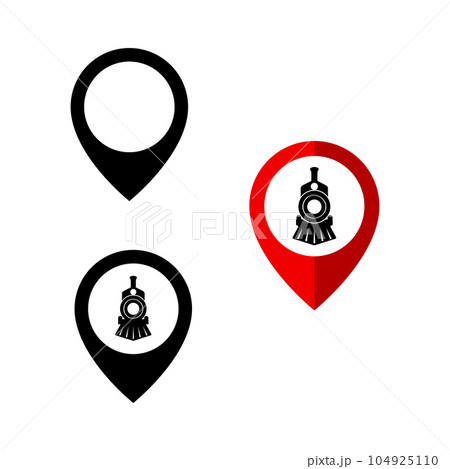 Fast Train Vector icon design illustration Template 104925110