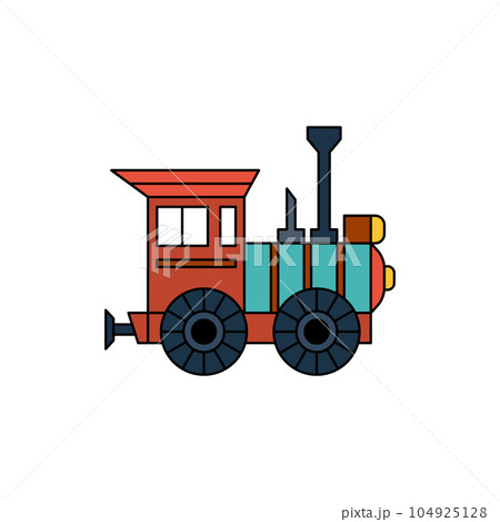 Fast Train Vector icon design illustration Template 104925128