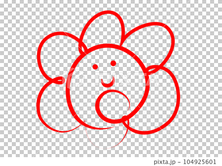 はなまるマーク アイコン素材 笑顔がかわいいハナマルマークののイラスト はなまるマーク アイコン素材 笑顔がかわいいハナマルマークののイラスト 104925601