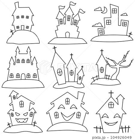 Halloween element vector set 104926049
