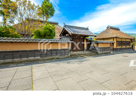 長野県　松代町の町並み 104927618