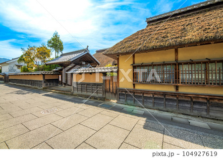 長野県　松代町の町並み 104927619
