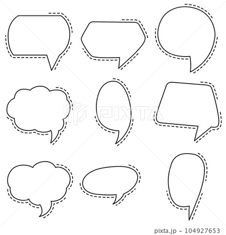 Speech bubble simple design. 104927653