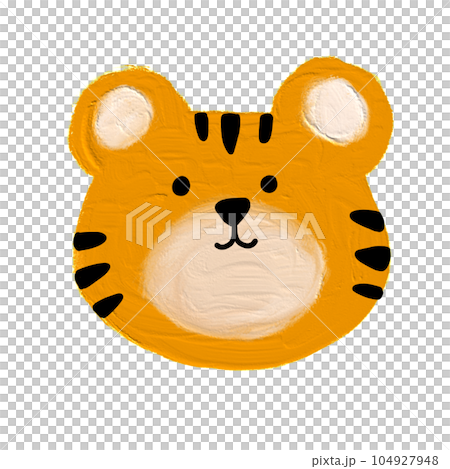 Cute baby tigers. Cartoon jungle animal for kids design. 104927948