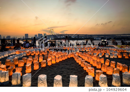 海の灯まつりinお台場　東京夏風景 104929604