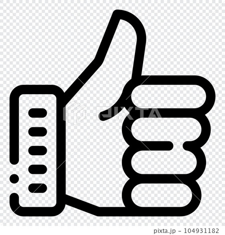 Likes Icon. Digital marketing concept. Outline icon Likes Icon. Digital marketing concept. Outline icon 104931182