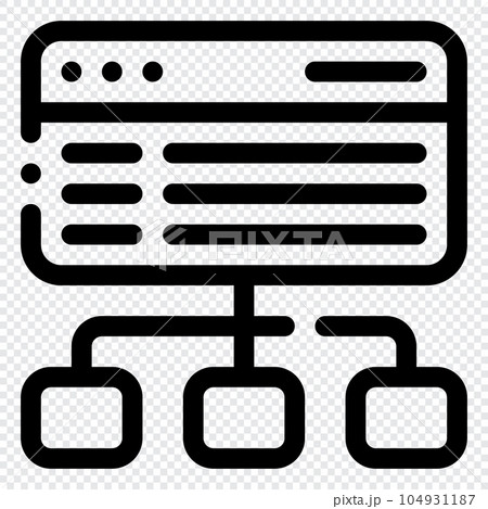 Sitemap Icon. Digital marketing concept. Outline icon 104931187