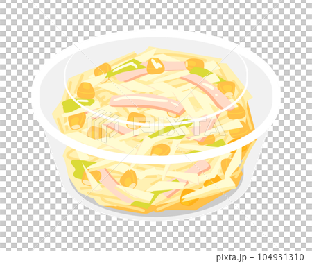 Cup salad and coleslaw 104931310