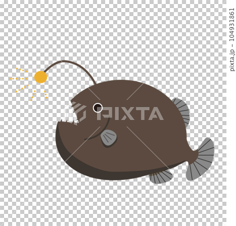 棕色琵琶魚 棕色琵琶魚 104931861