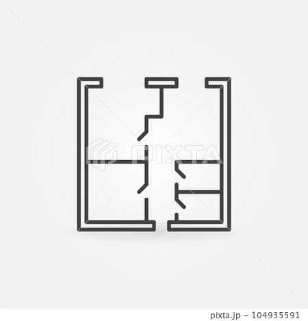 Whiteprint concept vector icon Whiteprint concept vector icon 104935591