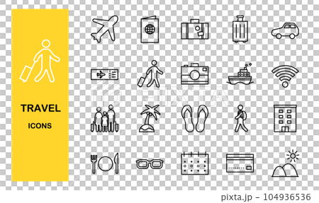 travel icon set 104936536