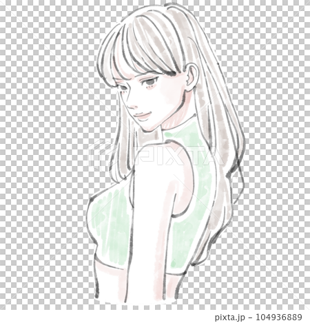 女性のイラスト素材 104936889