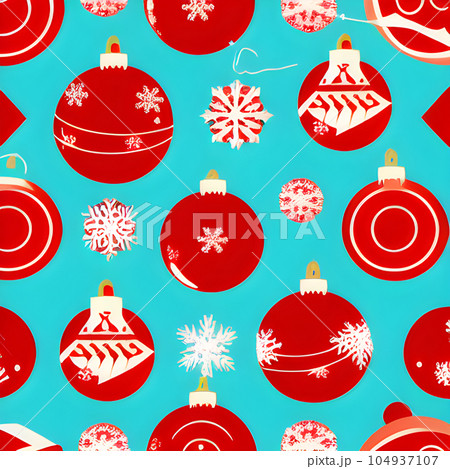 Christmas random pattern seamless, abstract...のイラスト素材 [104937107] - PIXTA