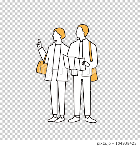 Senior couple who enjoy travel Senior couple who enjoy travel 104938425