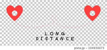 Love long distance sign and symbol for couple Love long distance sign and symbol for couple 104938873